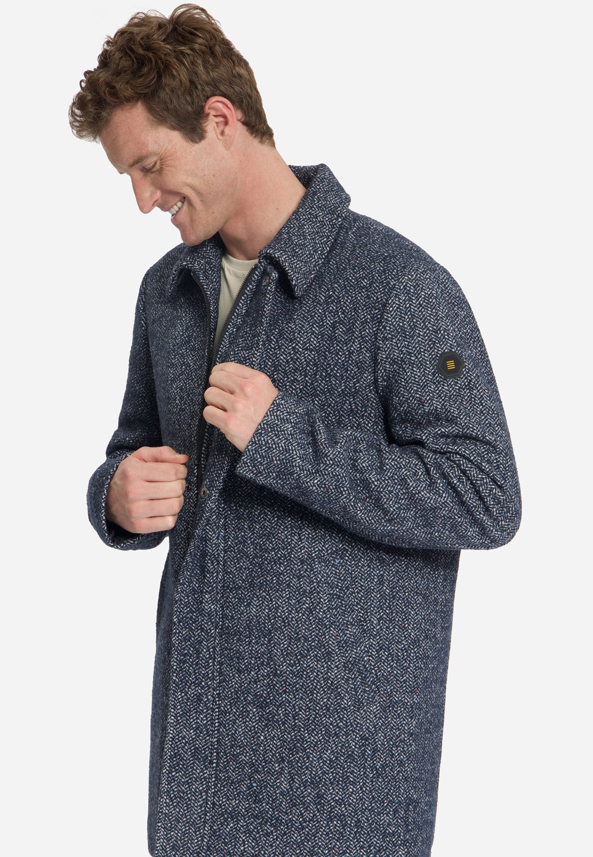 Wool Blend Coat | Dark Night
