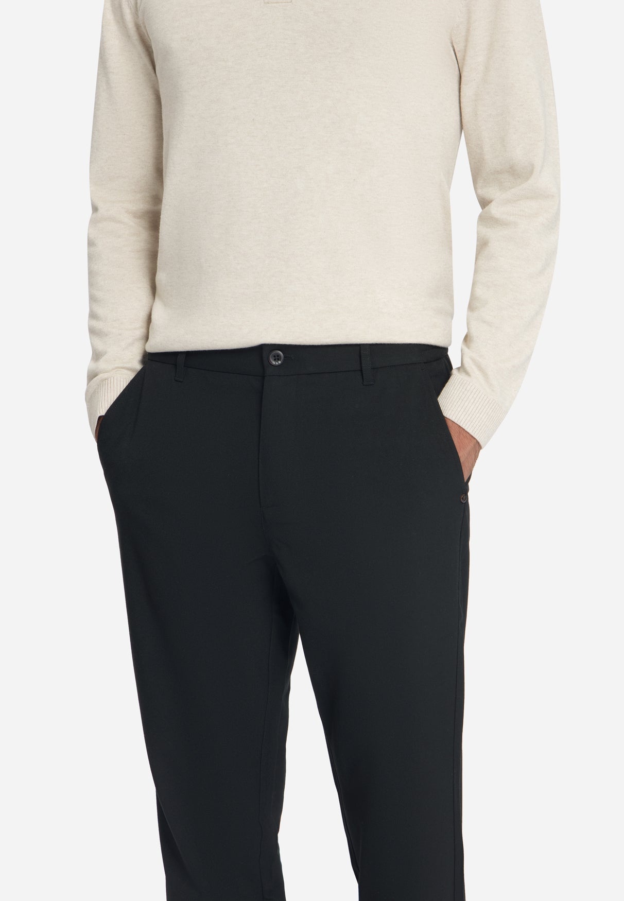 Stretch Twill Chinos | Black