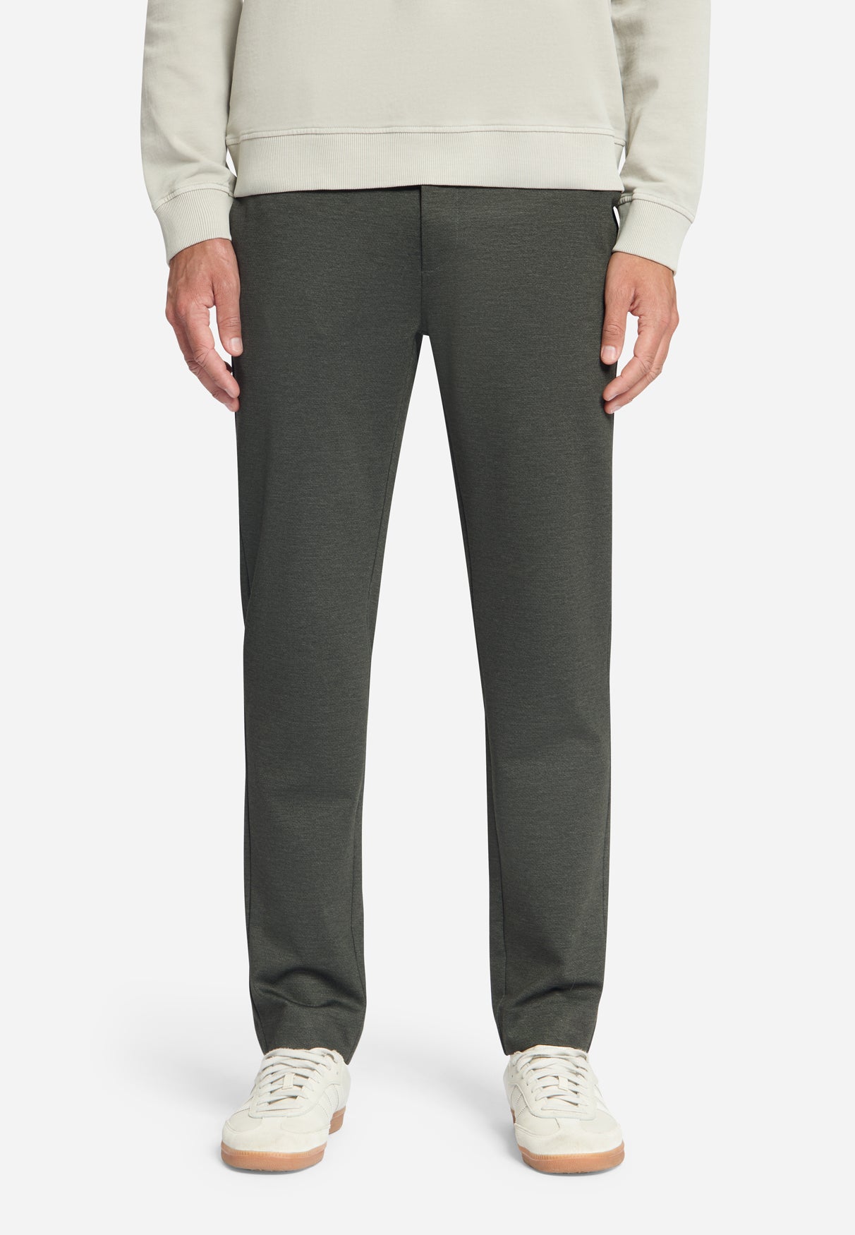 Pants Jersey Melange Regular Fit | Army