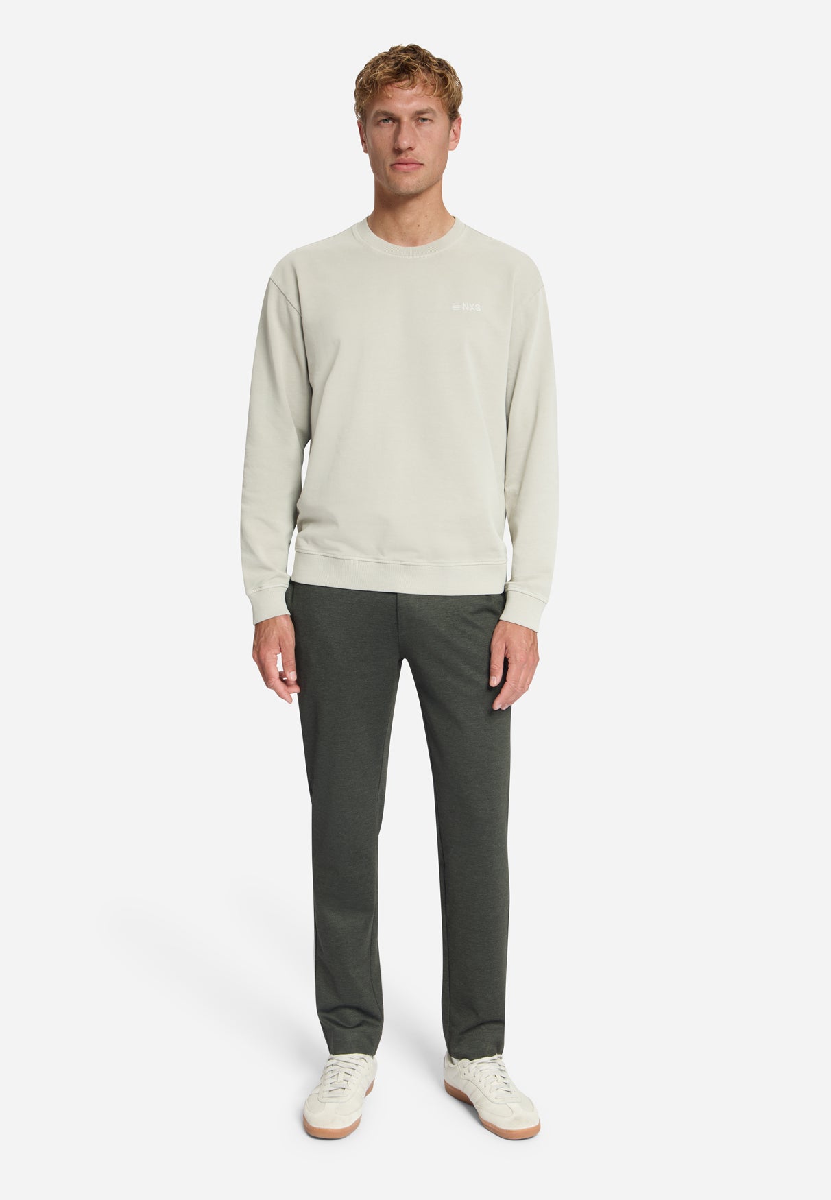 Pants Jersey Melange Regular Fit | Army