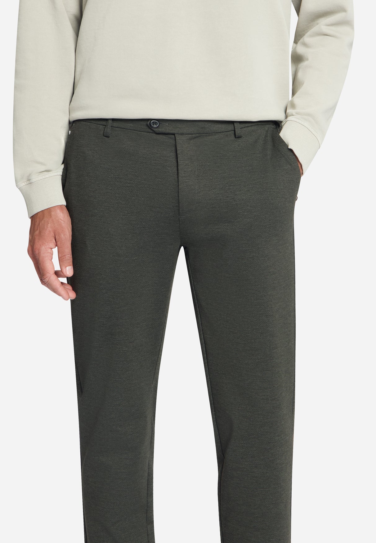 Pants Jersey Melange Regular Fit | Army
