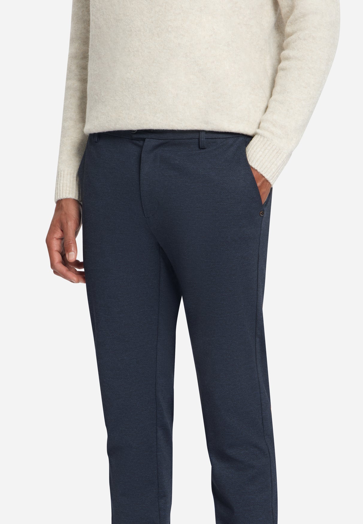 Jersey Melange Chino | Dark Night