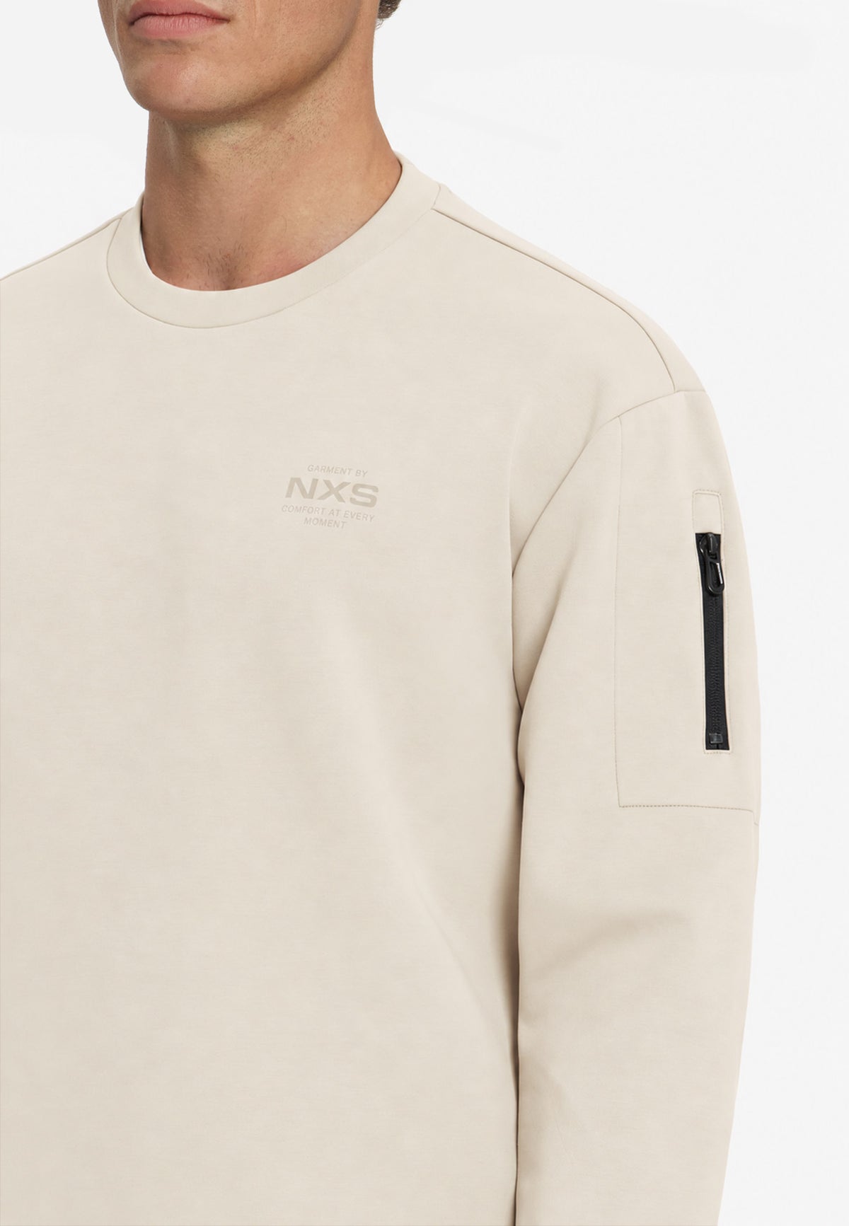 Crew Neck Sweater | Stone