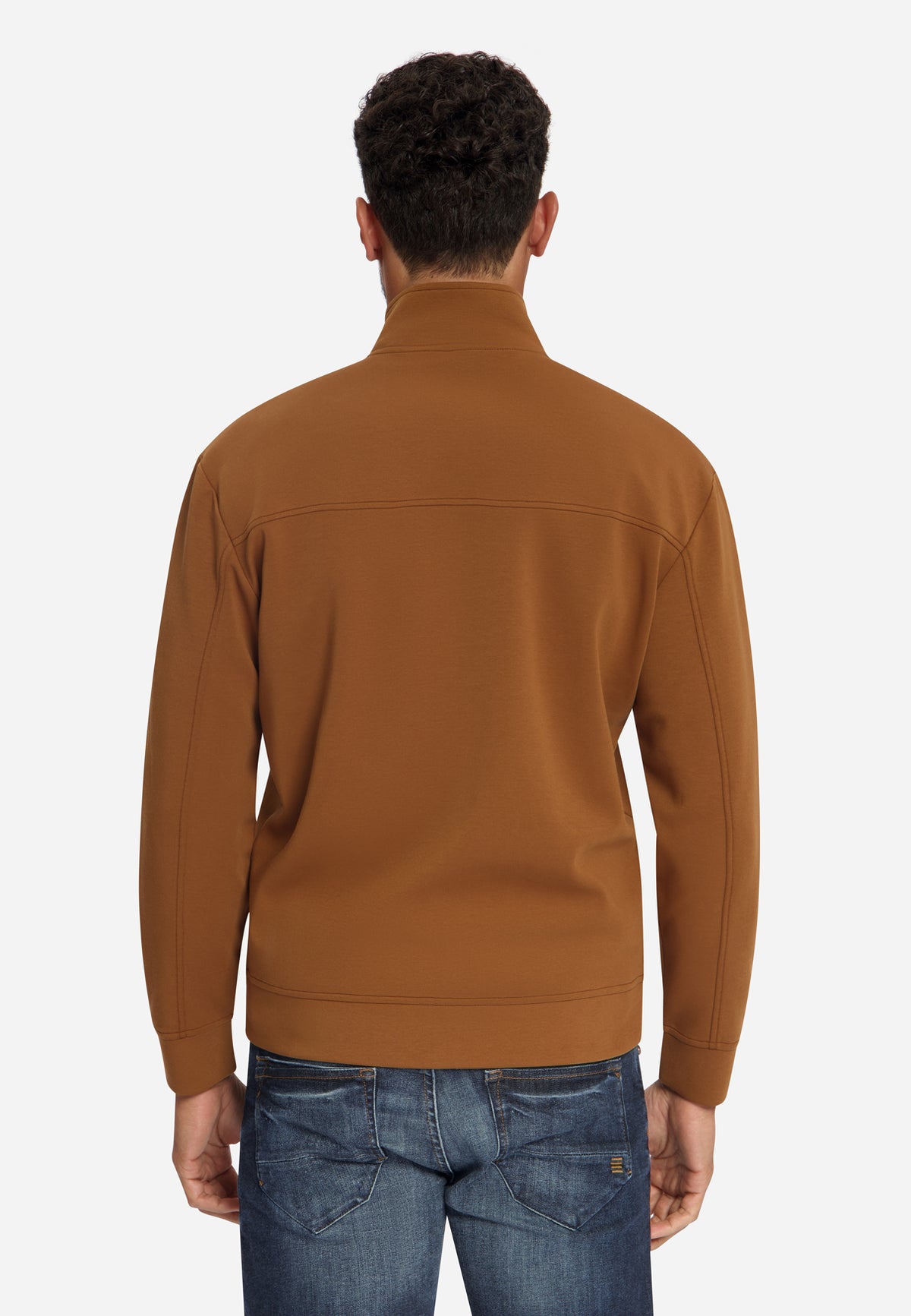 Full-Zip Sweater | Caramel