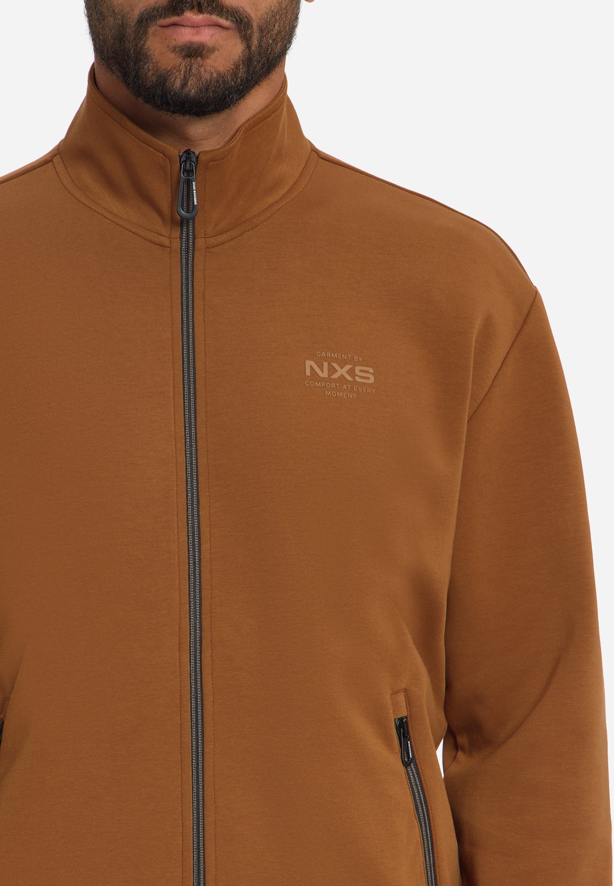 Full-Zip Sweater | Caramel