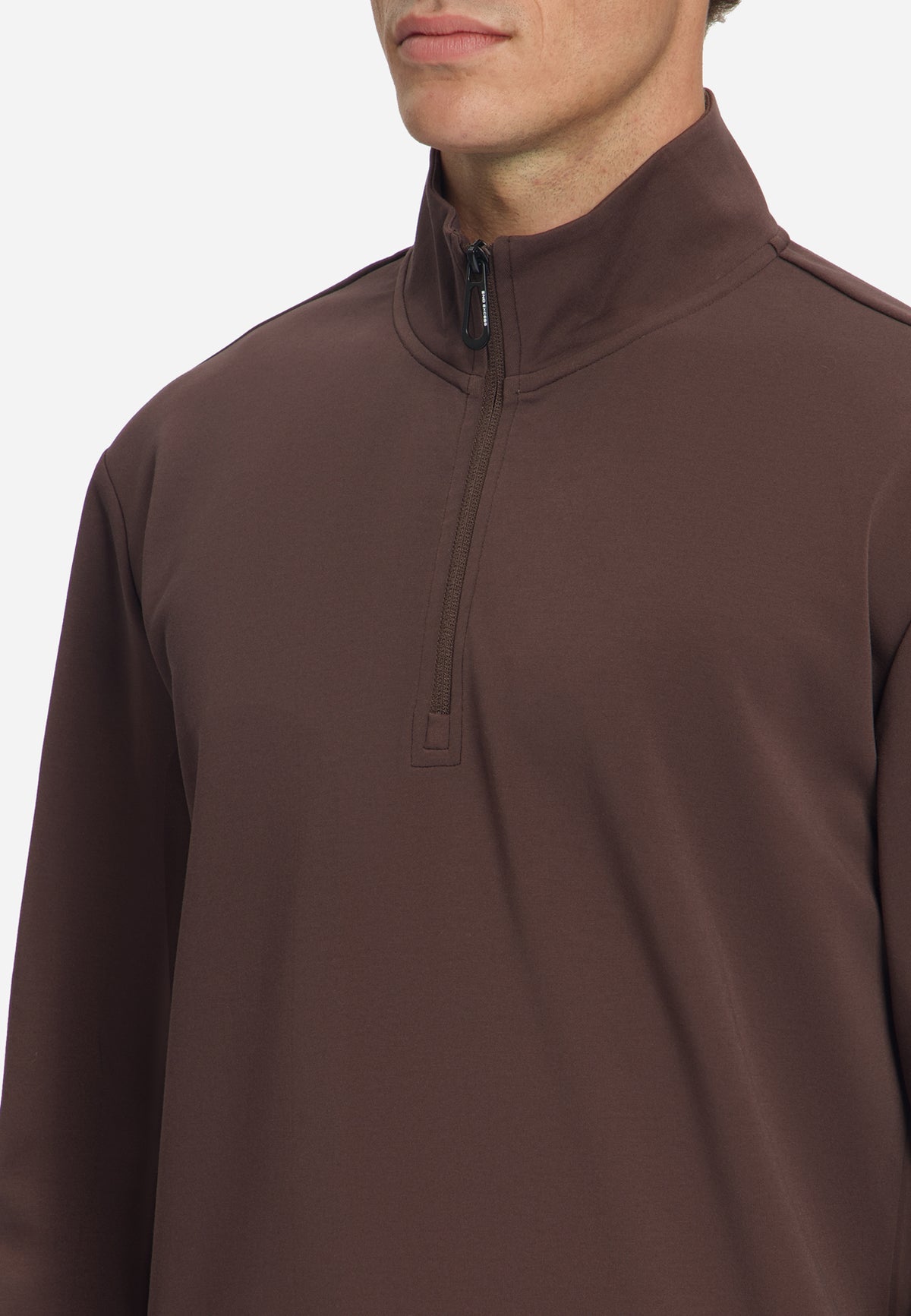 Half-Zip Sweater | Dark Brown