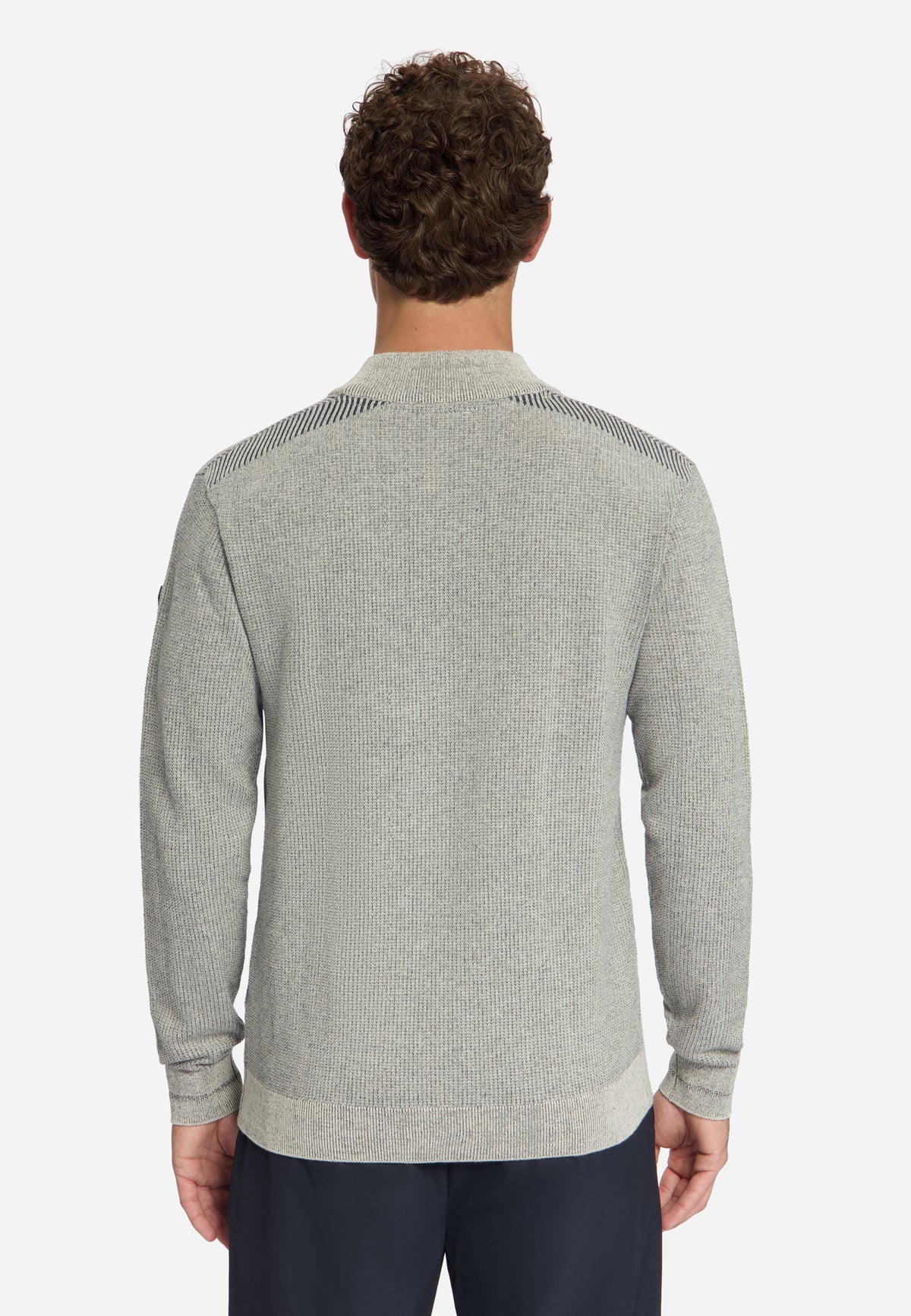 Plated Half-Zip Jumper | Stone