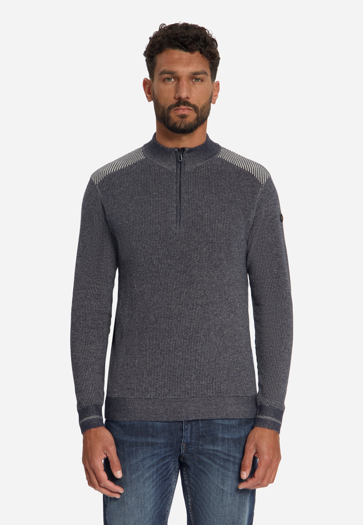 Plated Half-Zip Jumper | Dark Night