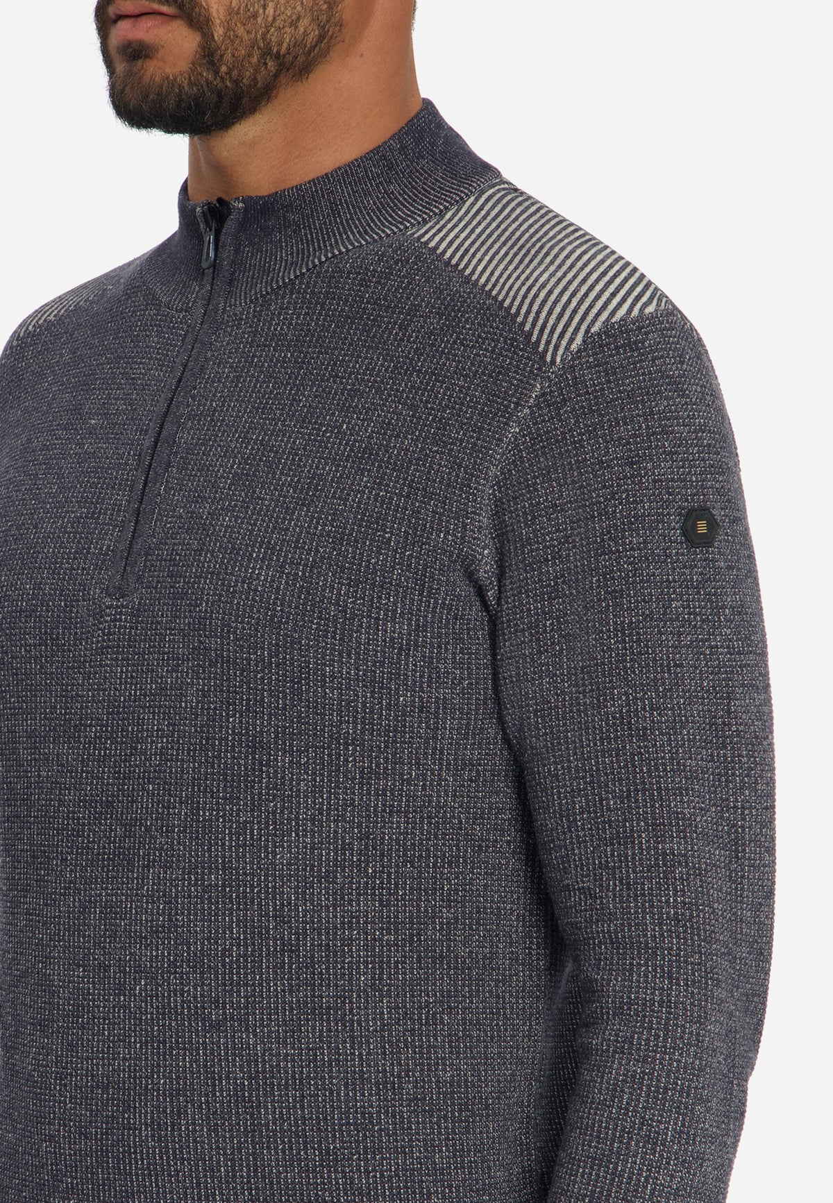 Plated Half-Zip Jumper | Dark Night