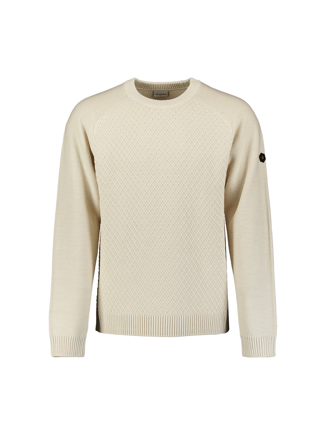 Cable Knit Crew Neck Jumper | Stone
