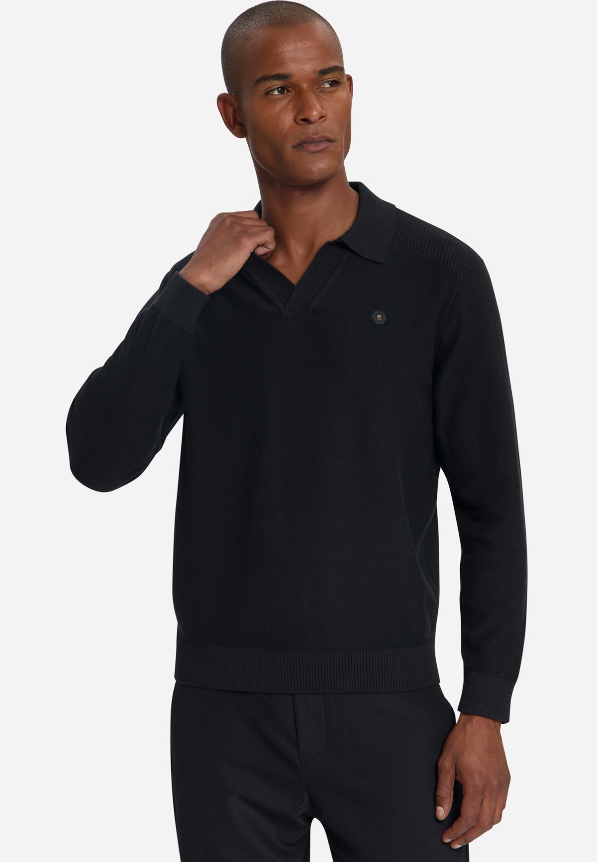 Polo Jumper | Black