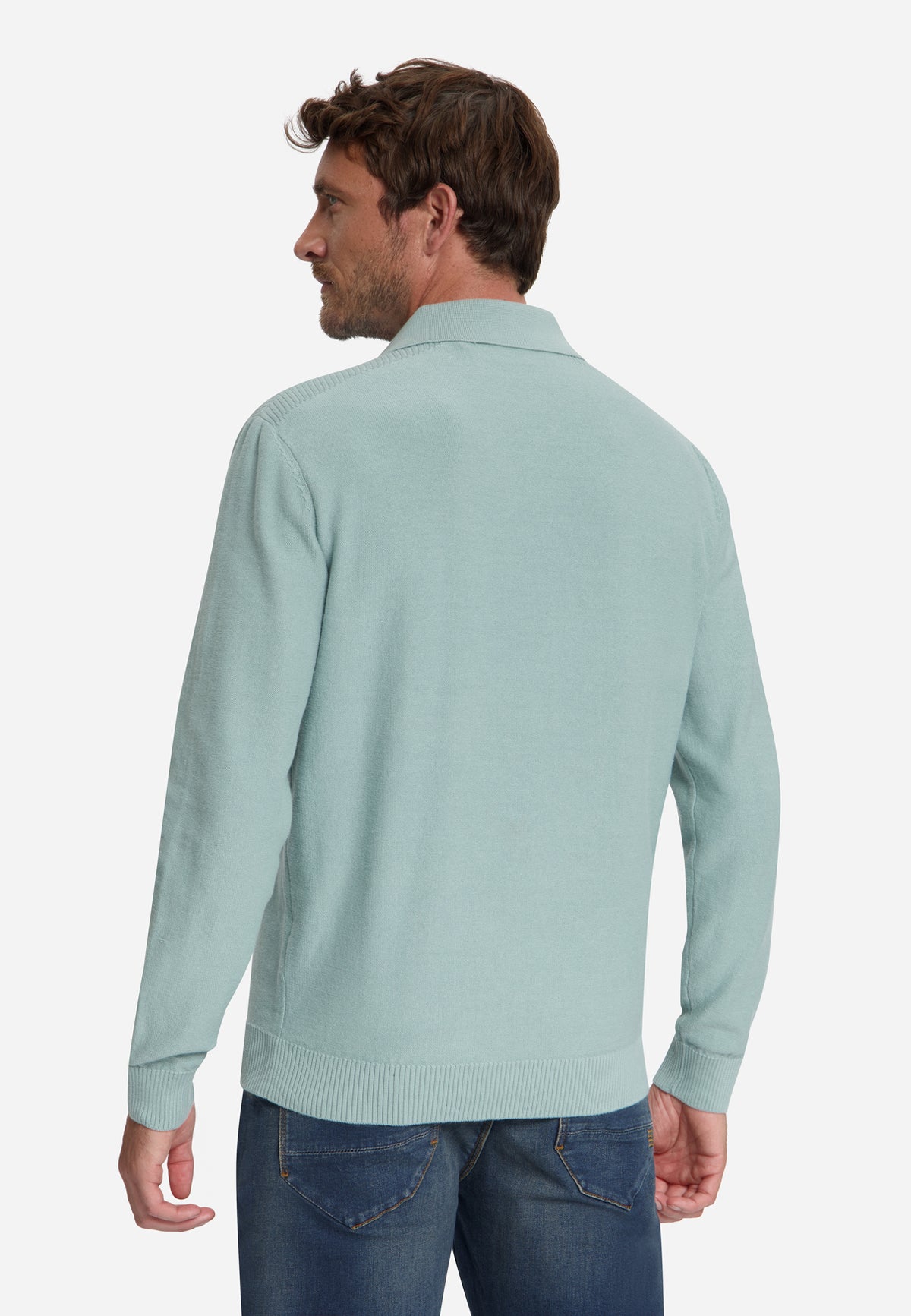 Polo Jumper | Dusty Blue
