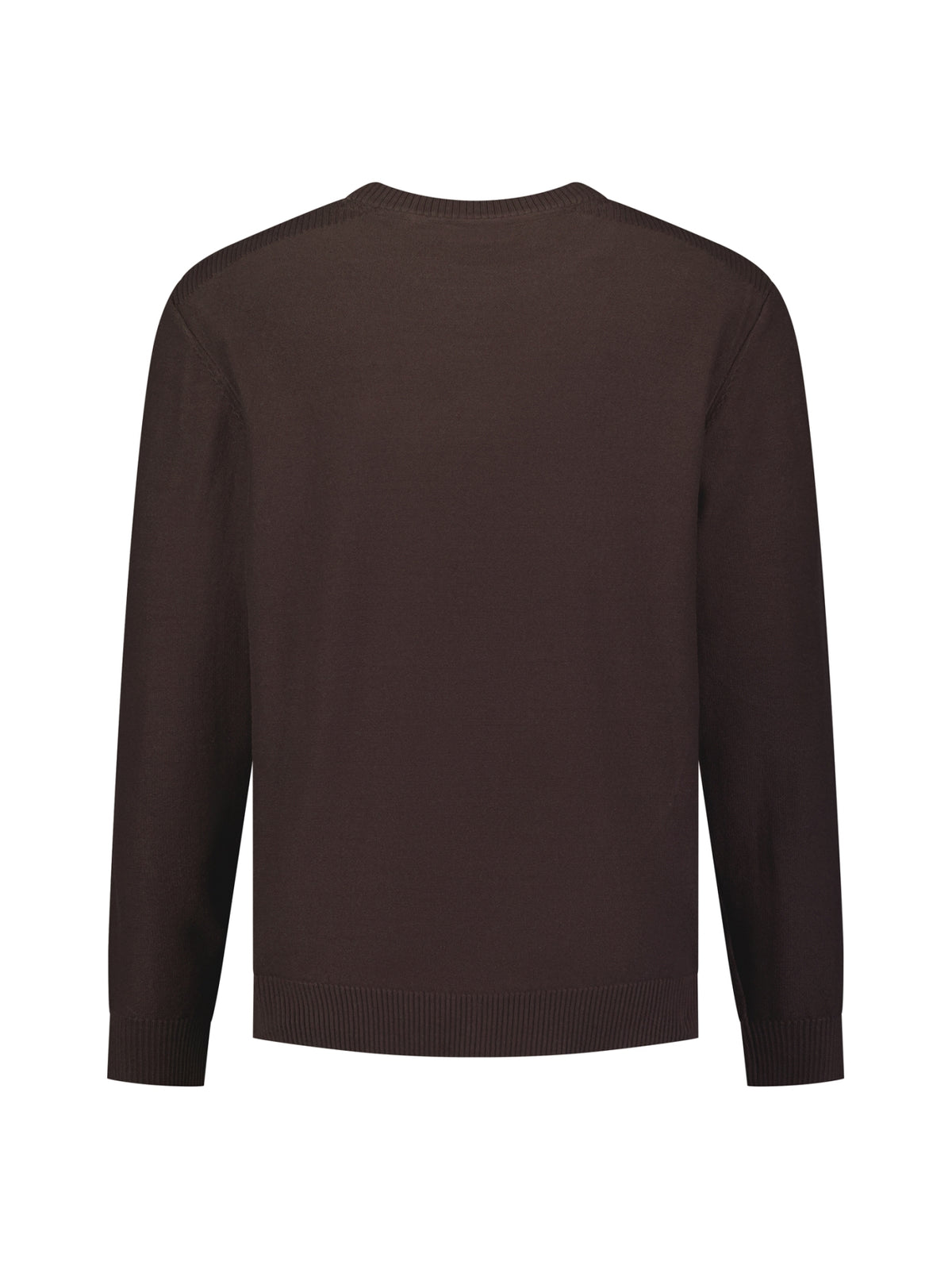 Crew Neck Jumper | Dark Brown
