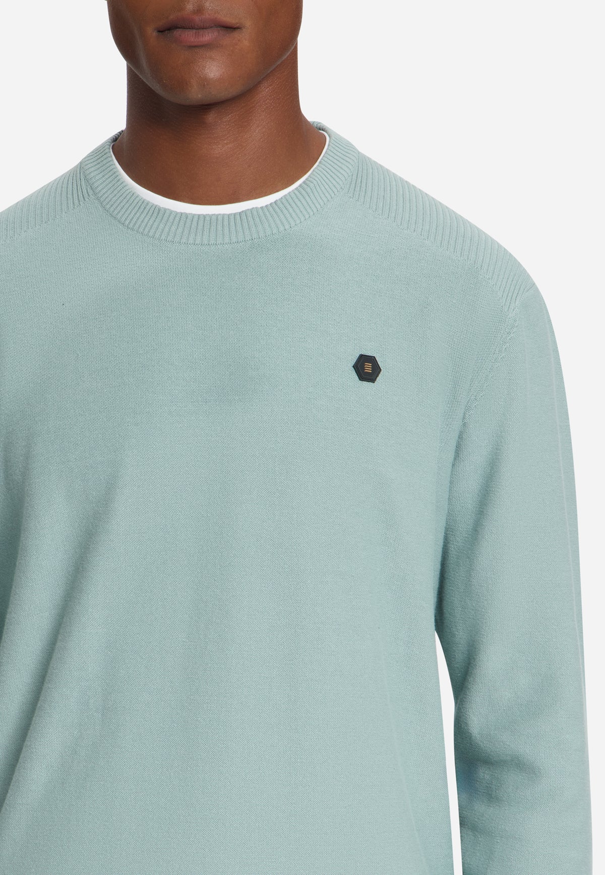 Crew Neck Jumper | Dusty Blue