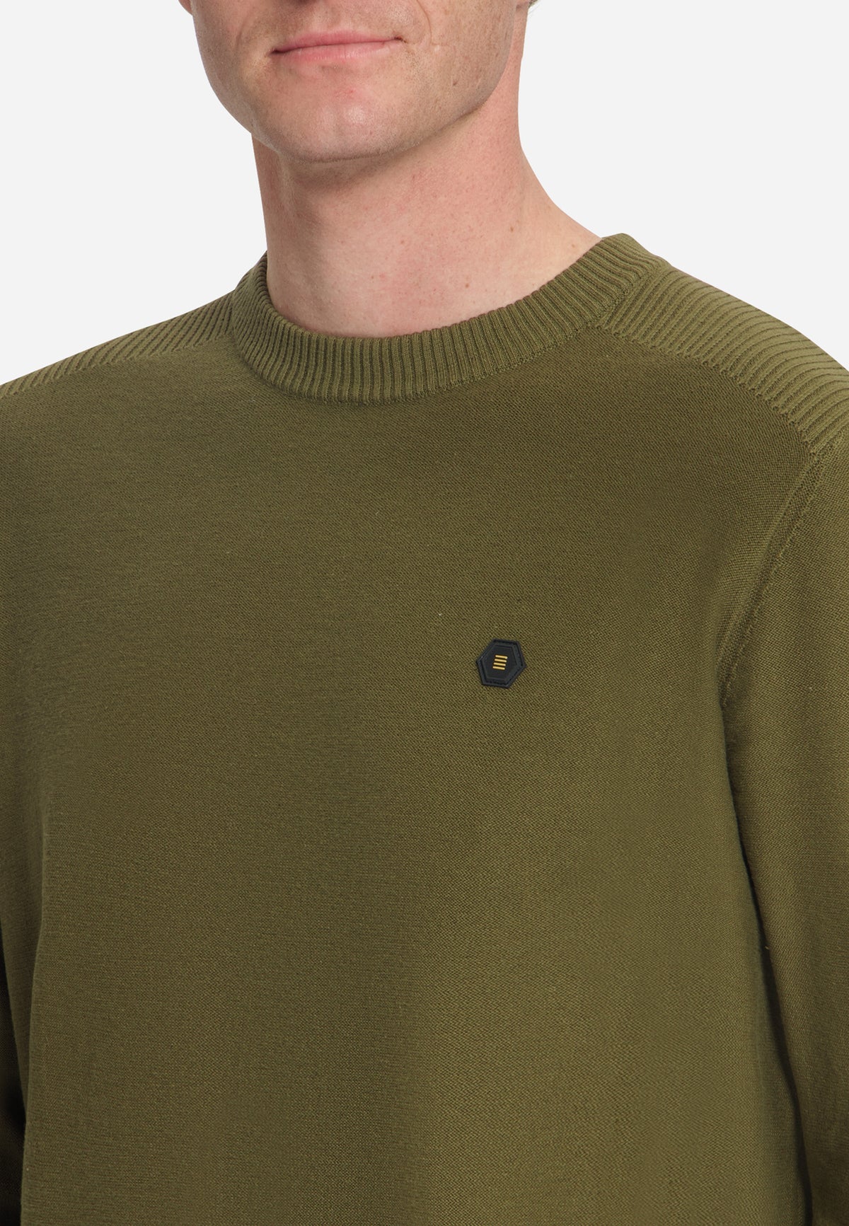 Crew Neck Jumper | Moss
