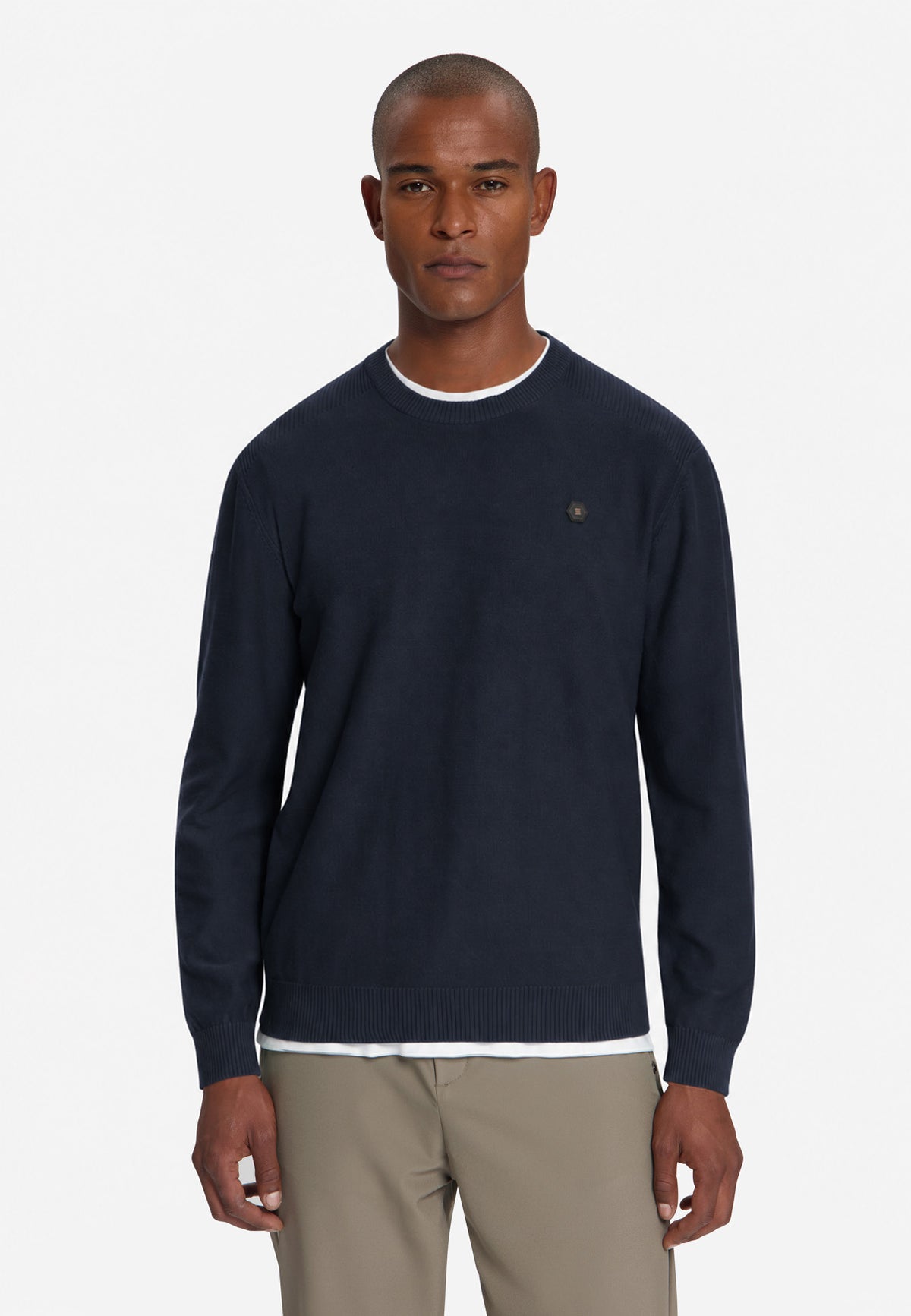 Crew Neck Jumper | Dark Night