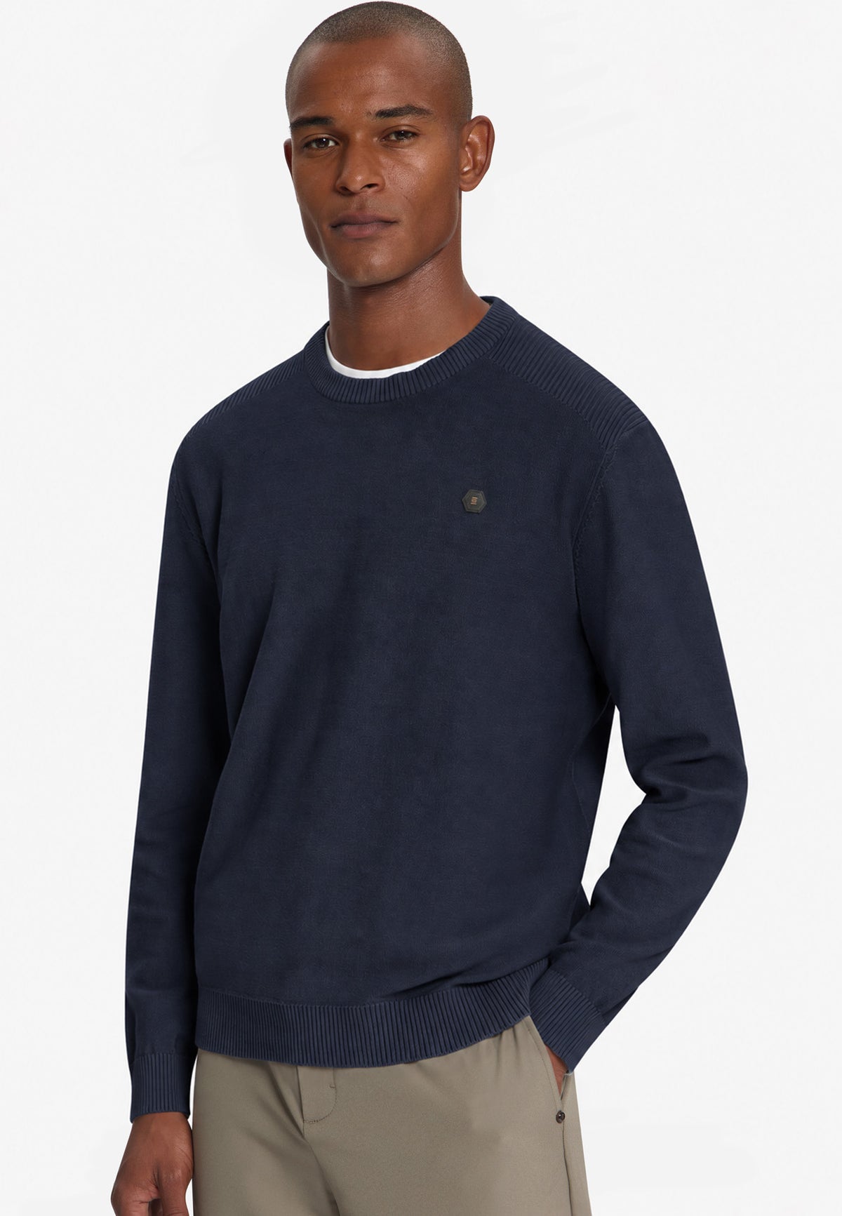 Crew Neck Jumper | Dark Night