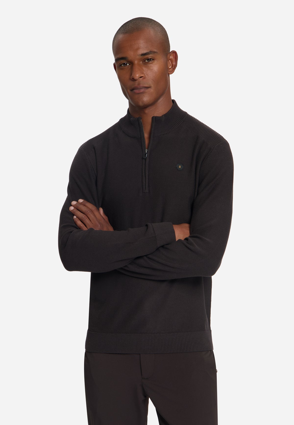Half-Zip Jumper | Dark Brown
