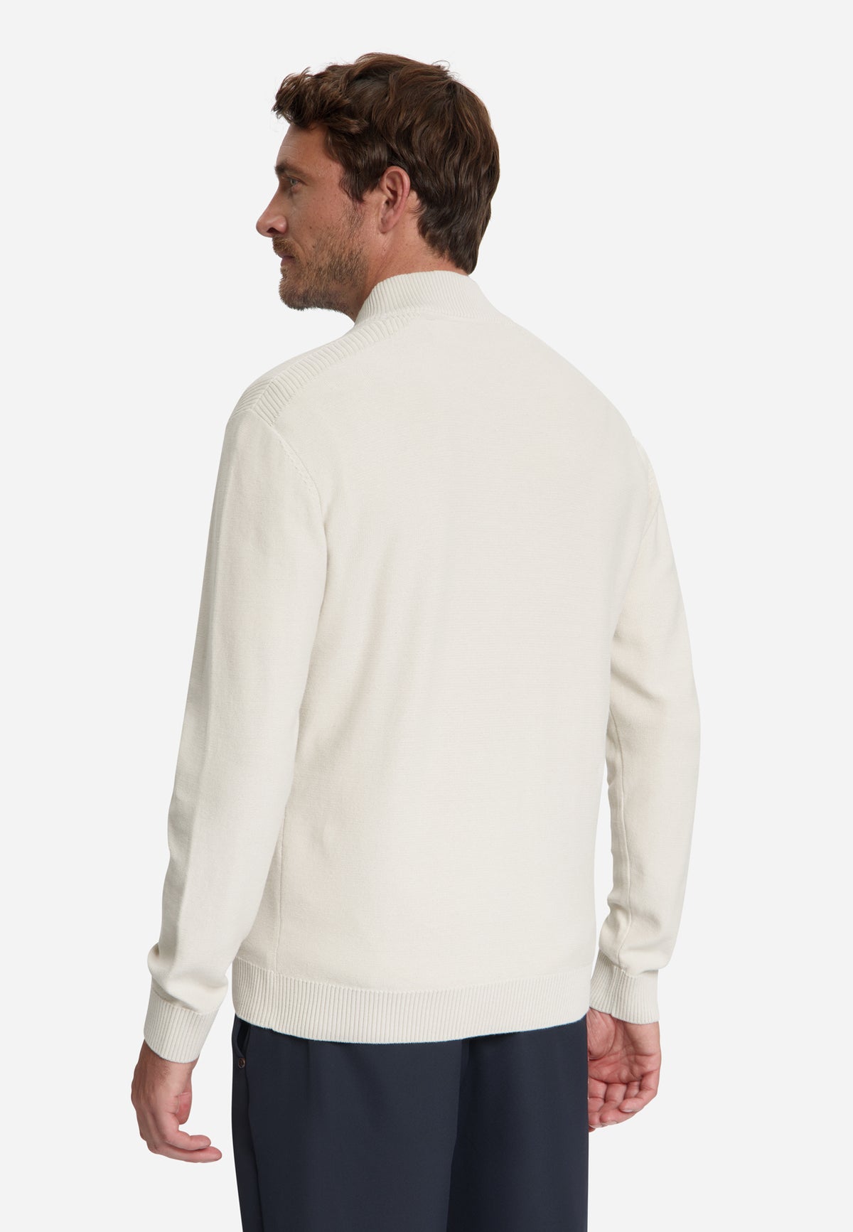Full-Zip Cardigan | Stone