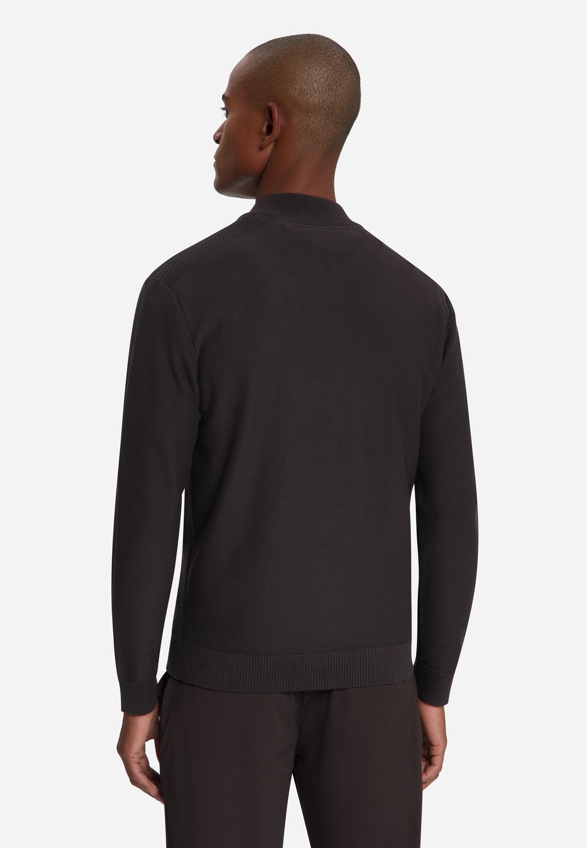 Full-Zip Cardigan | Dark Brown