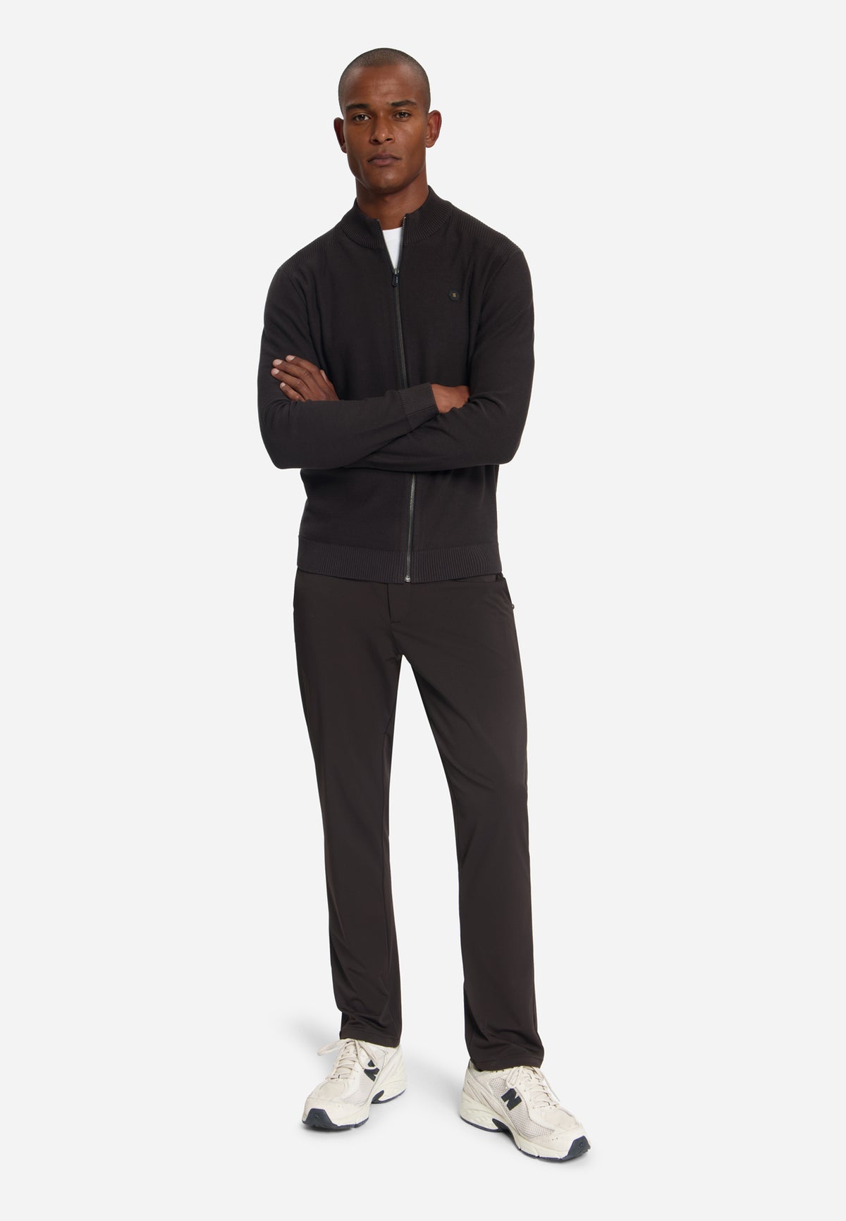 Full-Zip Cardigan | Dark Brown