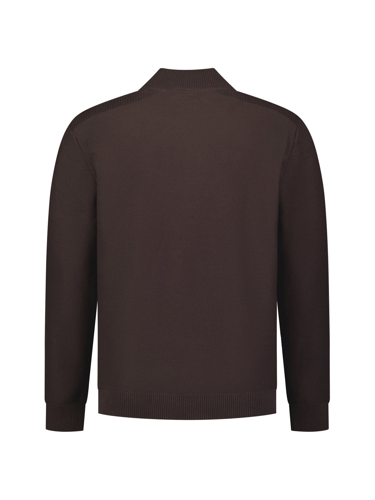 Full-Zip Cardigan | Dark Brown