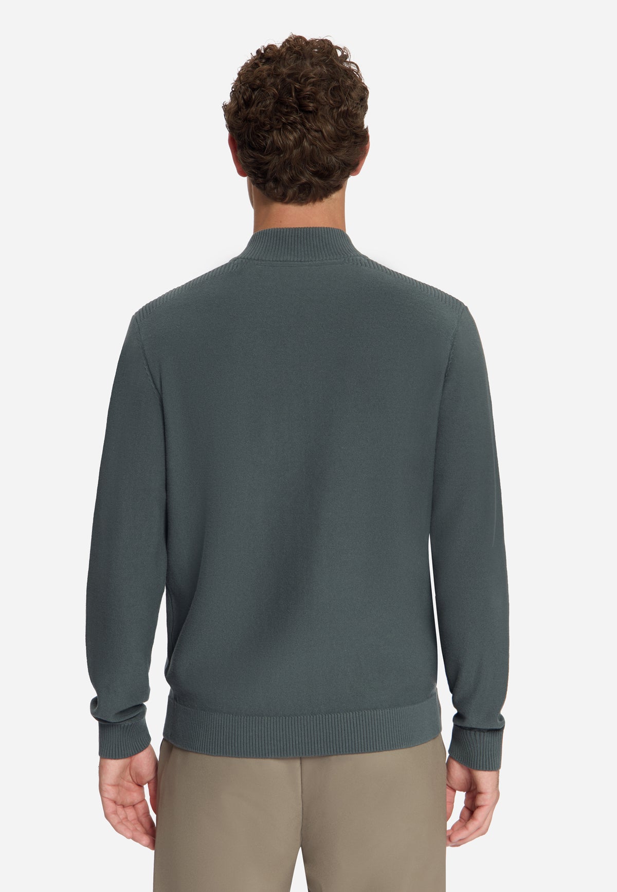 Full-Zip Cardigan | Dark Steel