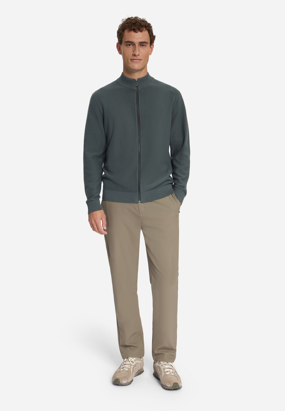 Full-Zip Cardigan | Dark Steel