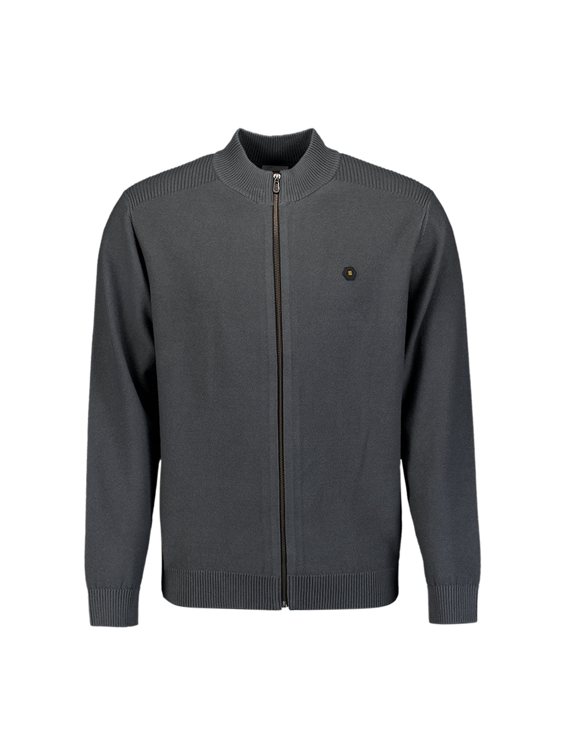 Full-Zip Cardigan | Dark Steel