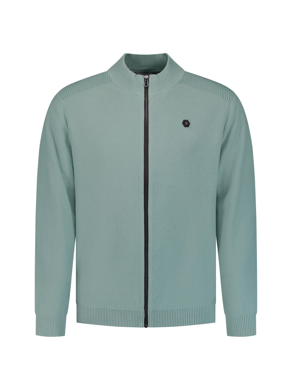 Full-Zip Cardigan | Dusty Blue