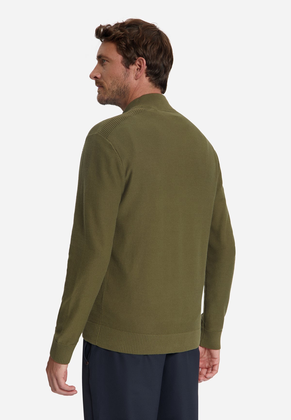 Full-Zip Cardigan | Moss
