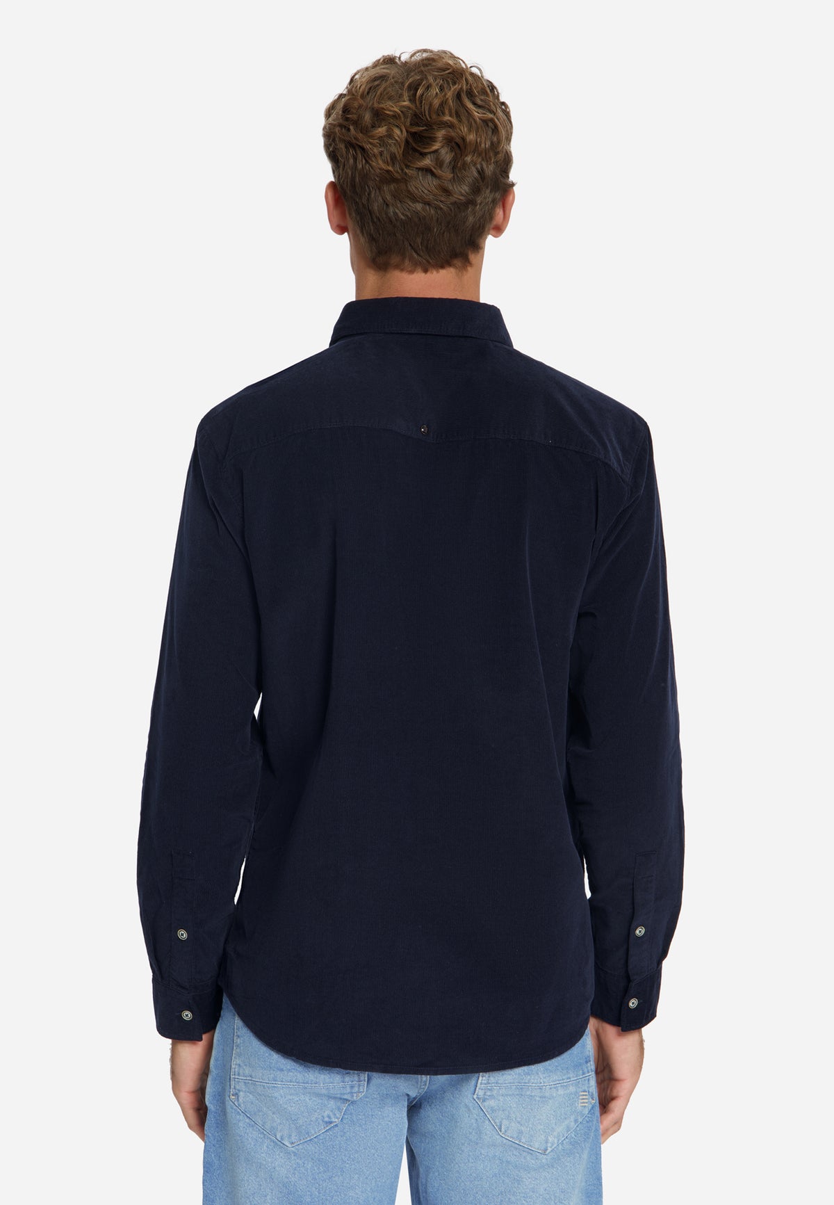 Fine Corduroy Shirt | Dark Night