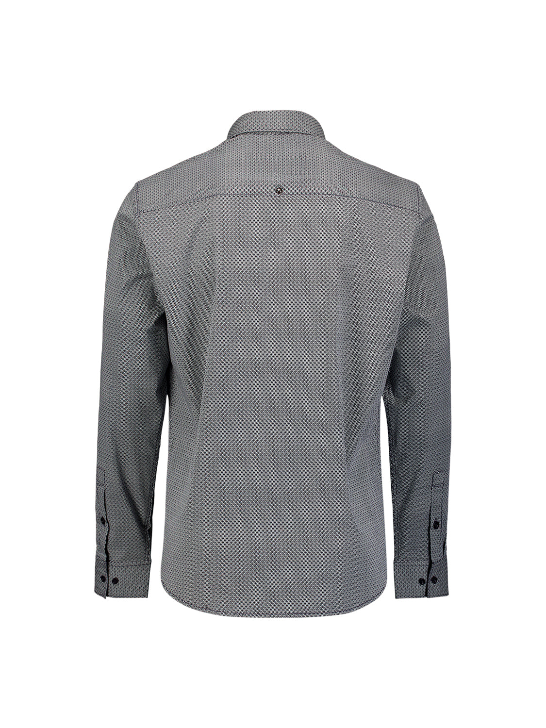 Fine Geometric Shirt | Dark Night