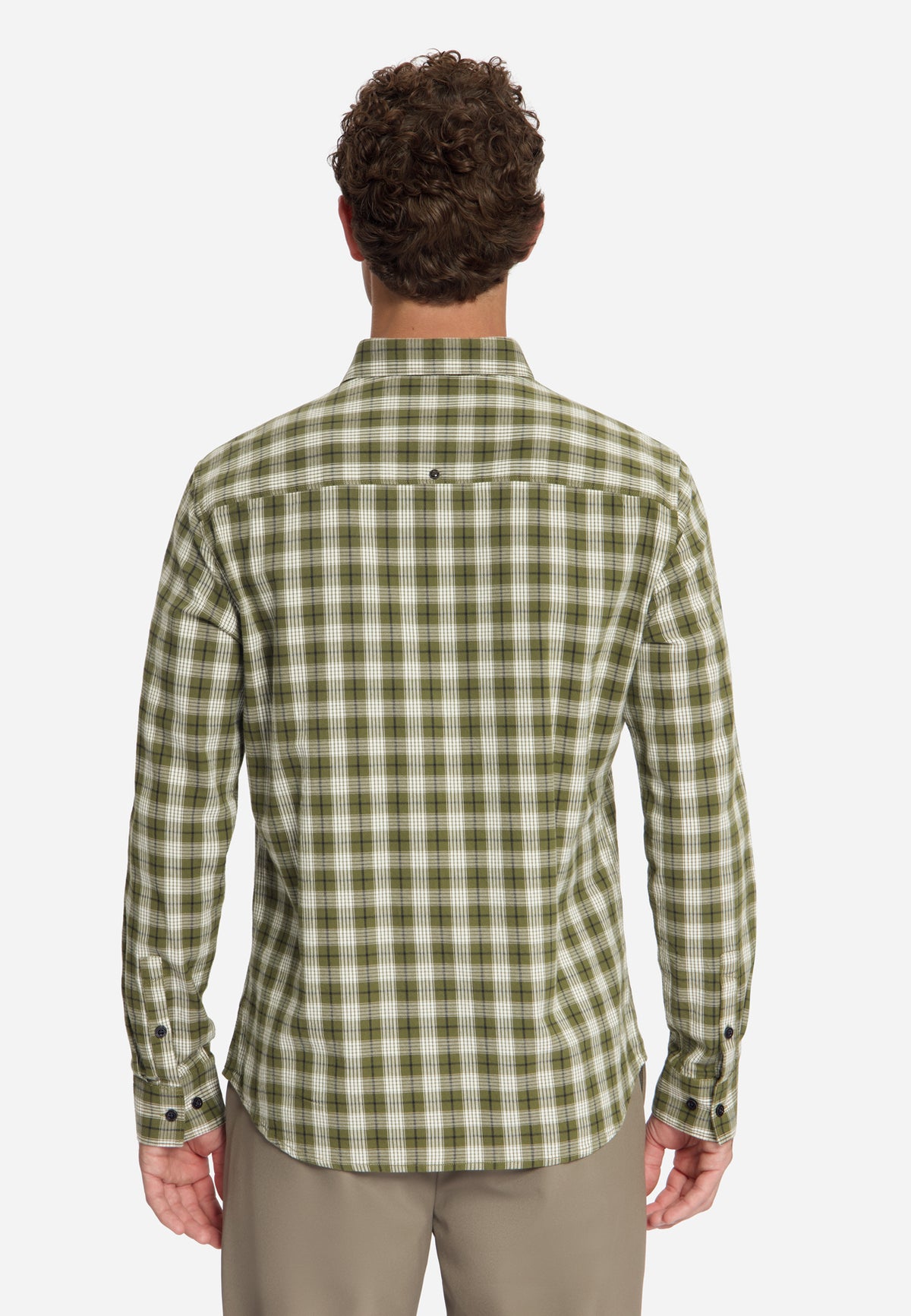 Cotton Check Shirt | Moss