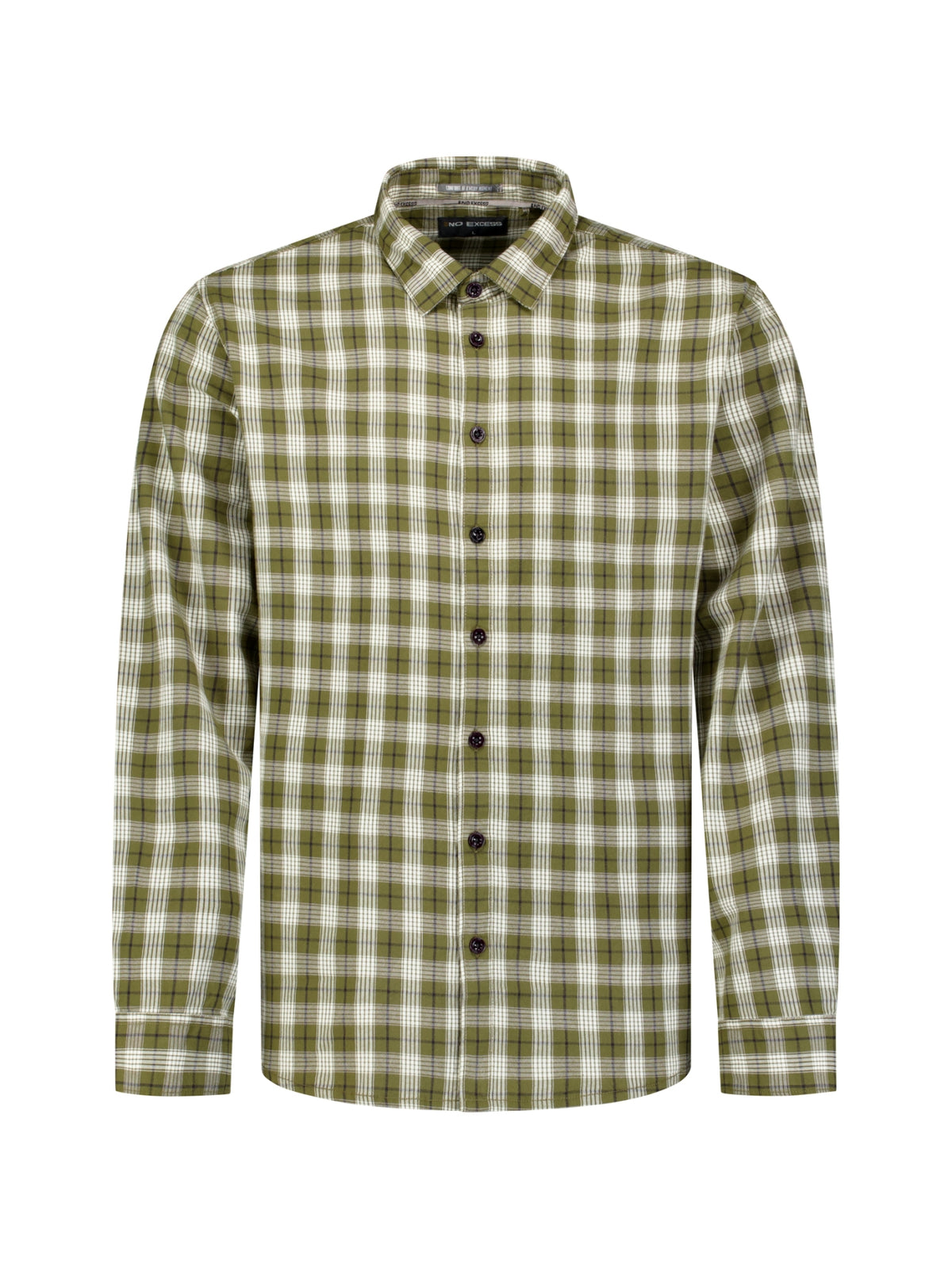 Cotton Check Shirt | Moss