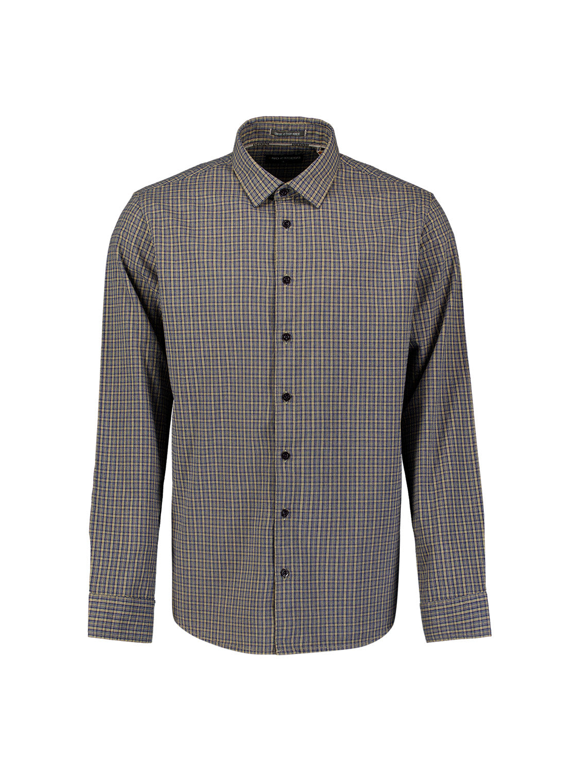 Cotton Micro Check Shirt | Sand
