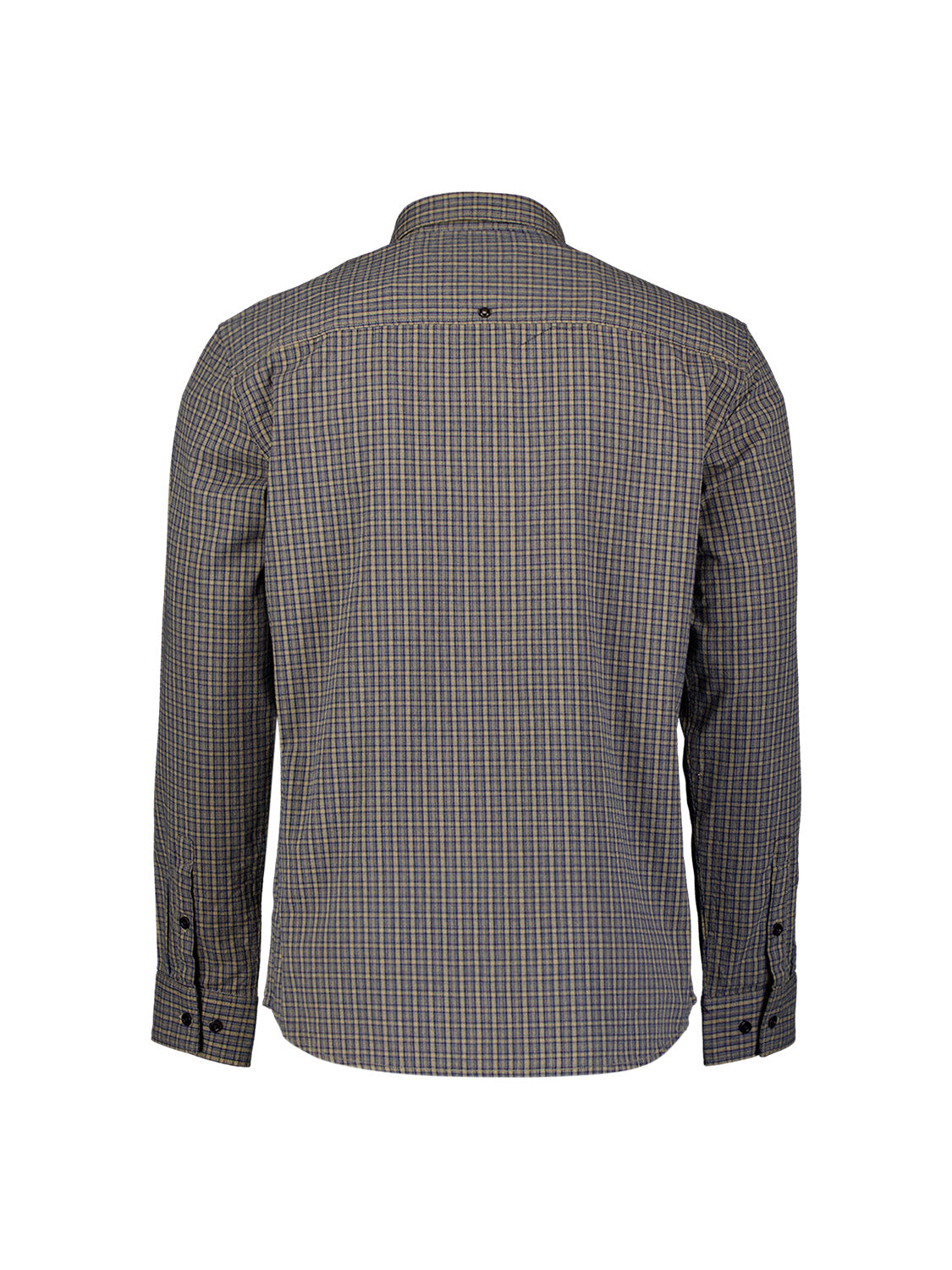 Cotton Micro Check Shirt | Sand