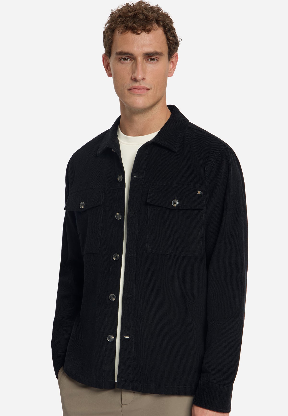 Corduroy Overshirt | Black