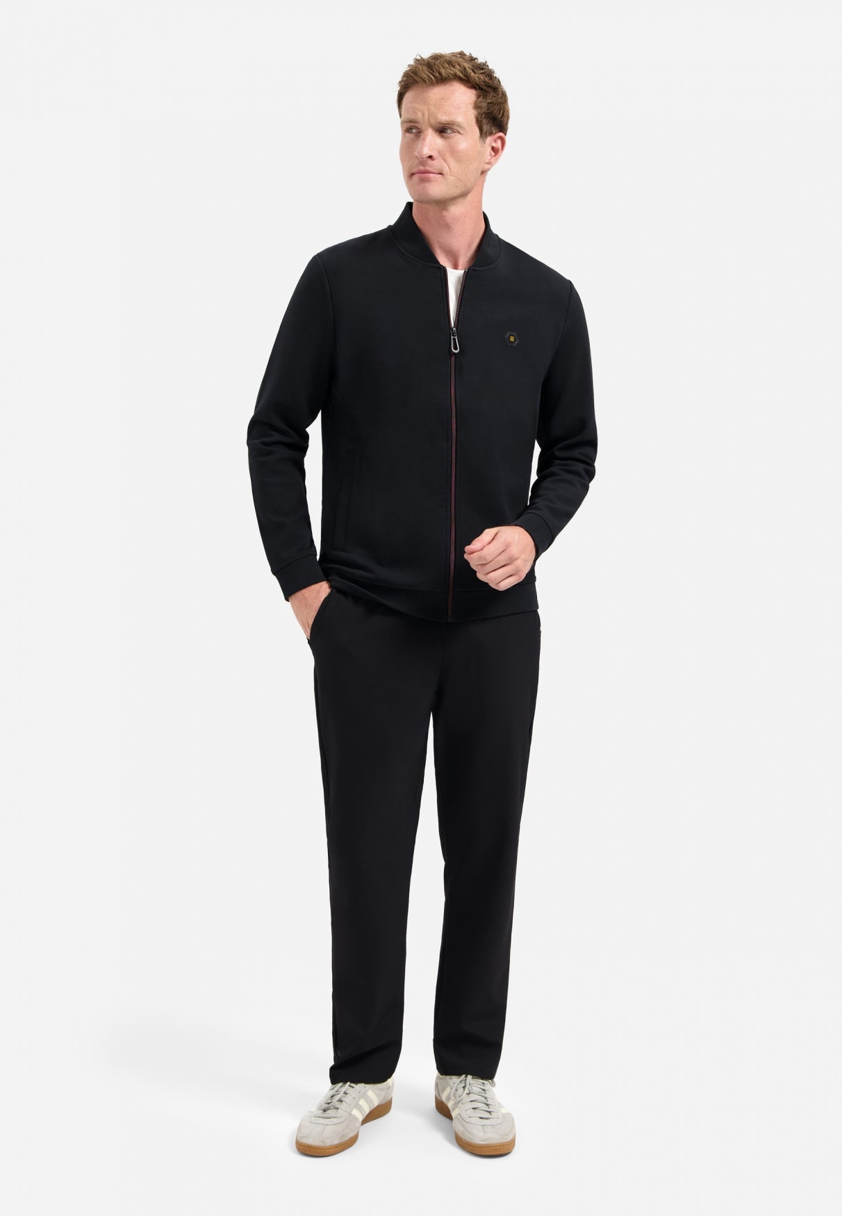 Timeless Basics Zip Cardigan | Black