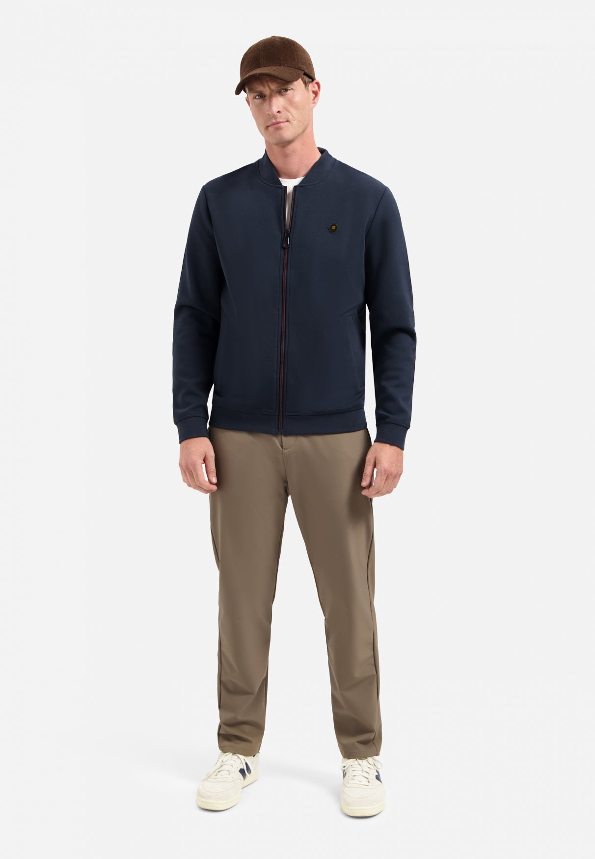 Timeless Basics Zip Cardigan | Night