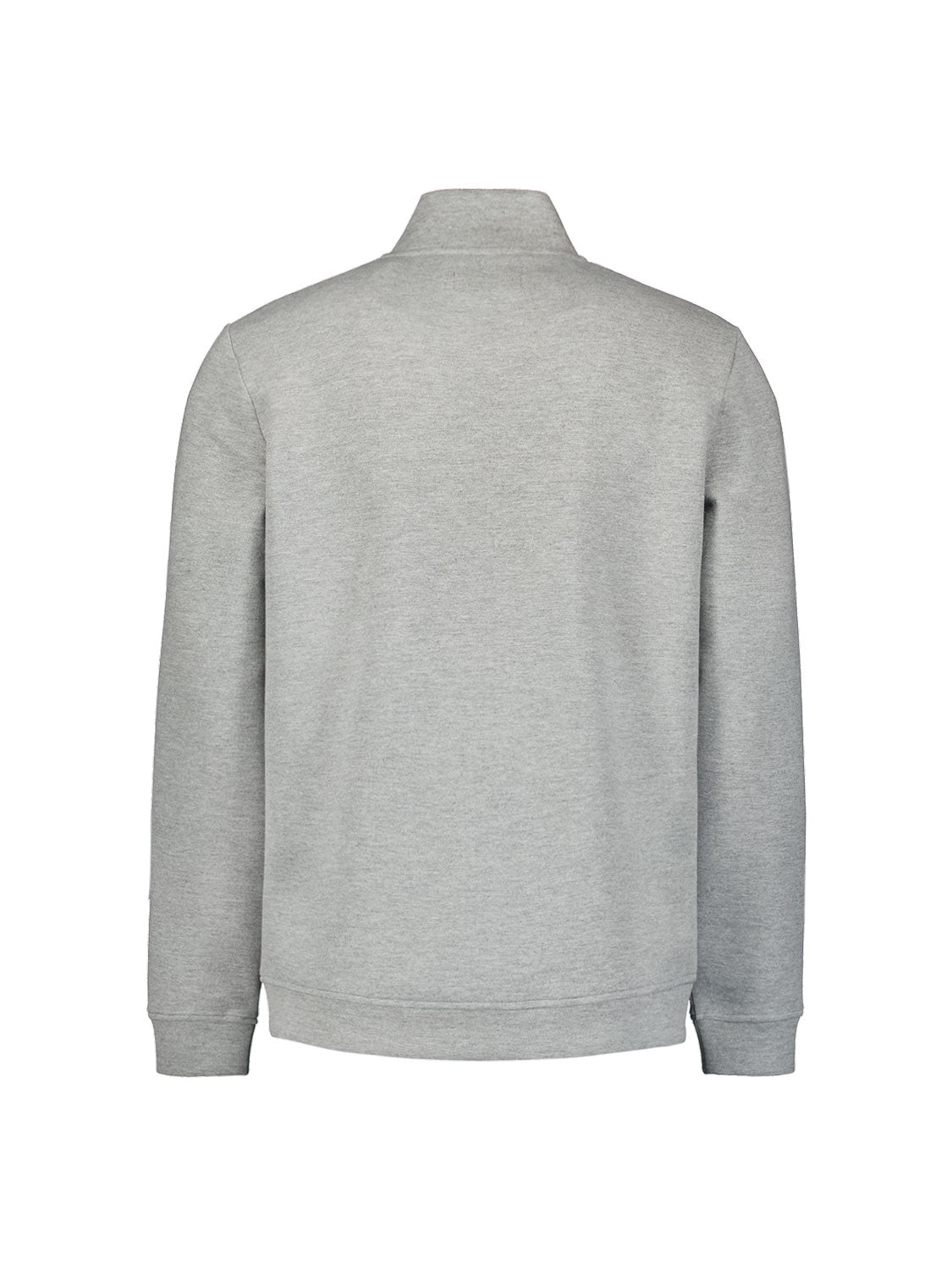 Timeless Basics Zip Cardigan | Grey Melange