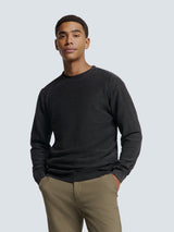 Timeless Basics Crew Sweater | Black