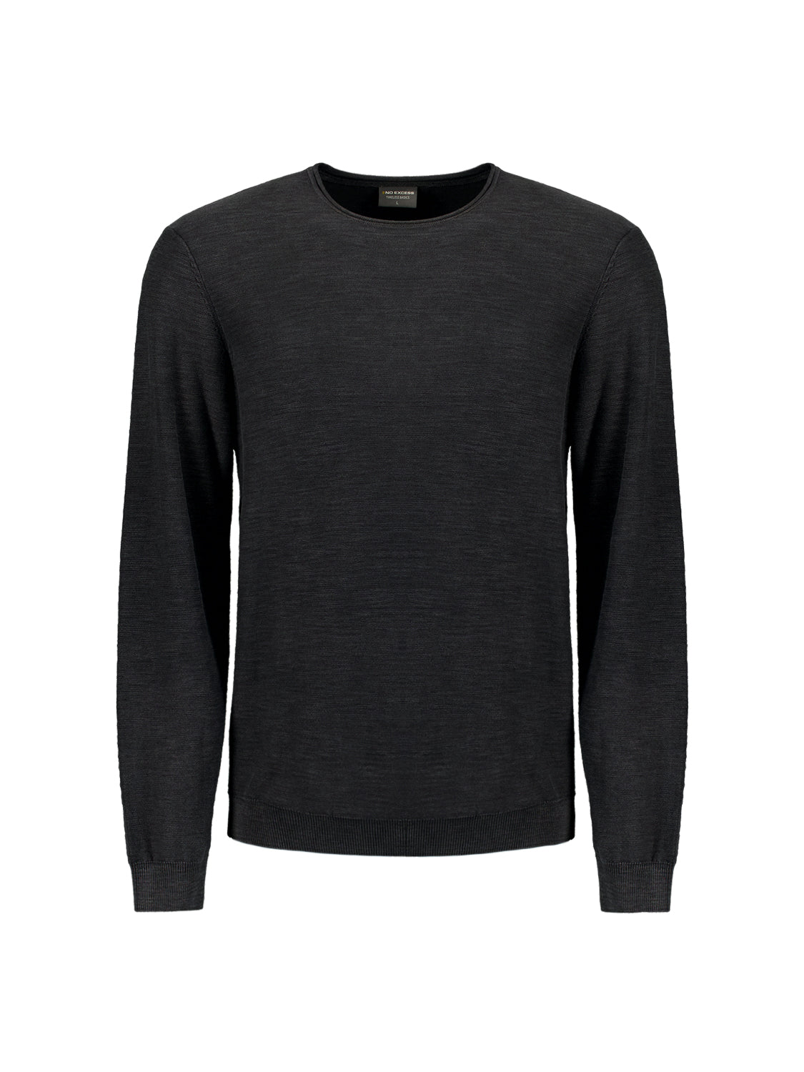 Timeless Basics Stone Washed Jumper | Black