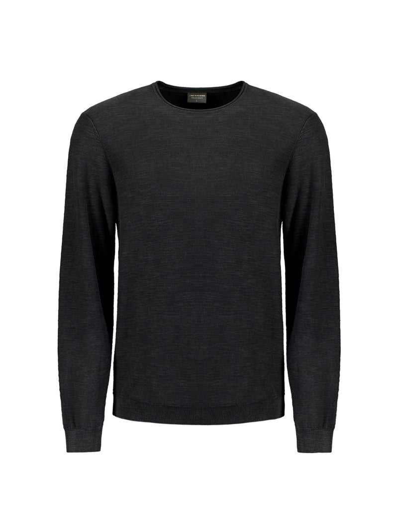 Timeless Basics Crew Sweater | Black