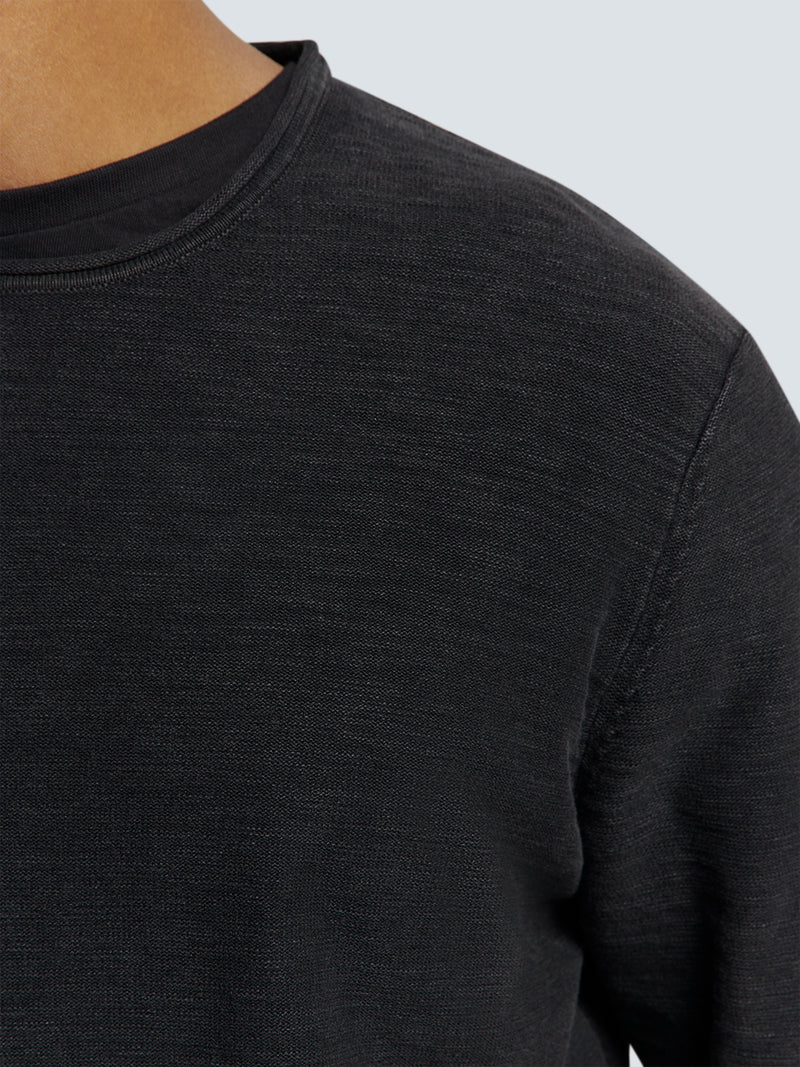 Timeless Basics Crew Sweater | Black