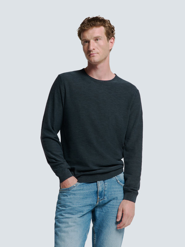 Timeless Basics Stone Washed Jumper | Night