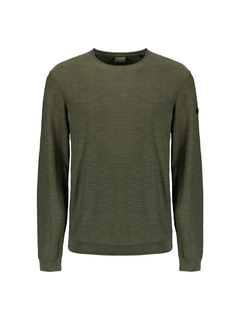 Timeless Basics Crew Sweater | Dark Moss