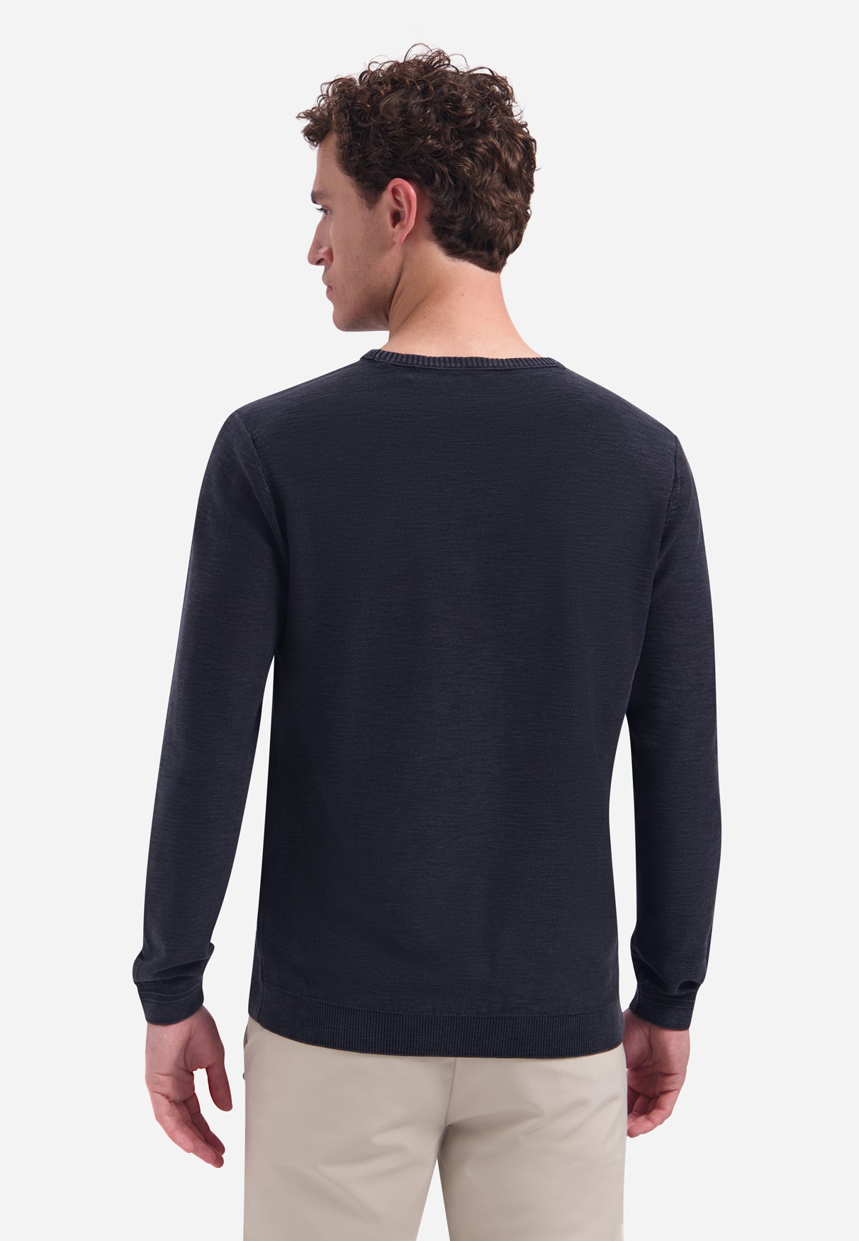 Timeless Basics Stone Washed Jumper | Black