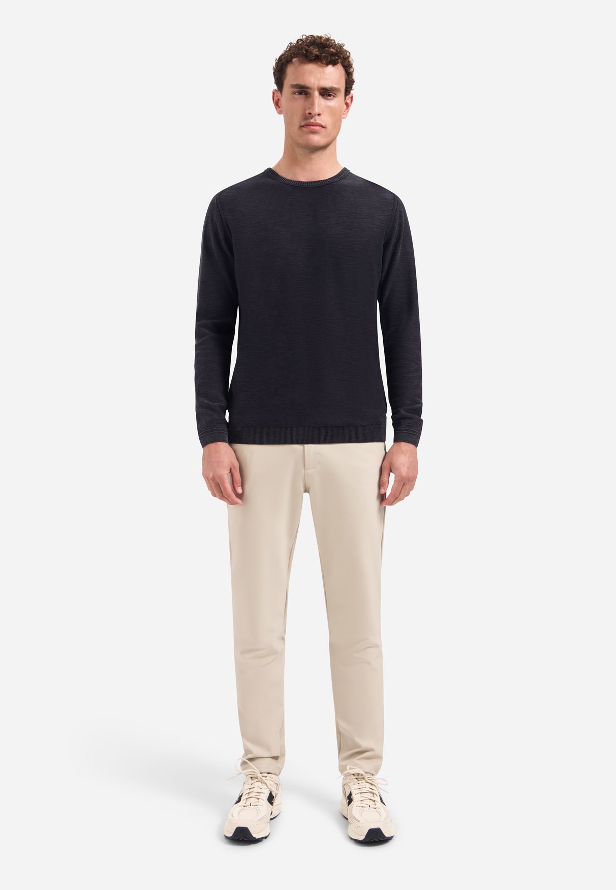 Timeless Basics Stone Washed Jumper | Black