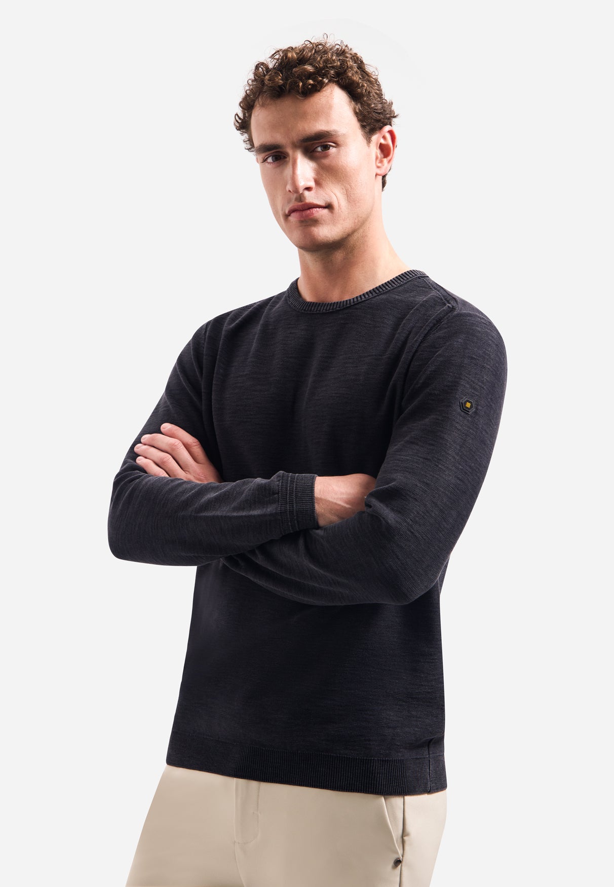 Timeless Basics Stone Washed Jumper | Black